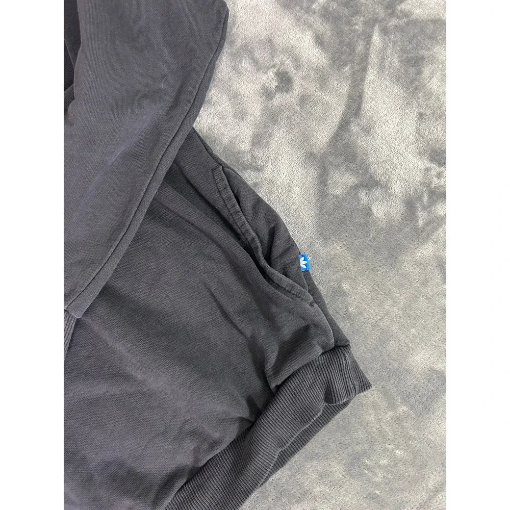 Y2K‎ Adidas Trefoil Logo Pocket Crewneck Classic Sweatshirt Black Size M
